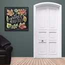 Diamond Painting Blackboard Leaves 5D Full Round Rhinestone Picture 30x30cm