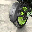 Black PP Motorcycle Rear Wheel Cover Fender Splash Guard Mudguard Bracket Solid