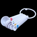 White Measuring Spoon Tea Scoop Teaspoon Baking Cooking Kitchen Tool 6PC