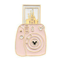 Camera Castle Women Brooch Cartoon Enamel Pin Badges Girls Gift (Pink) A