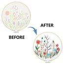 1 set Embroidery Hanging Picture Beginners Starter Kit Cross Stitch with Hoop