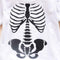 Summer Short Sleeve Baby Bone Print Romper O-neck Solid Jumpsuit (3-6M)