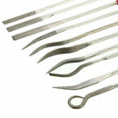 10x Diamond Coated Riffler File Mechanical Watch Jewelry Files Tool Set GUR