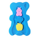 2PC Cute Bath Sponge Infant Bath Cushion Comfy and Skid Proof Bathing Mats