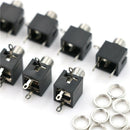 10 Pcs Panel PCB Female 3.5mm Headphone Jack Audio Connectors Y Ew