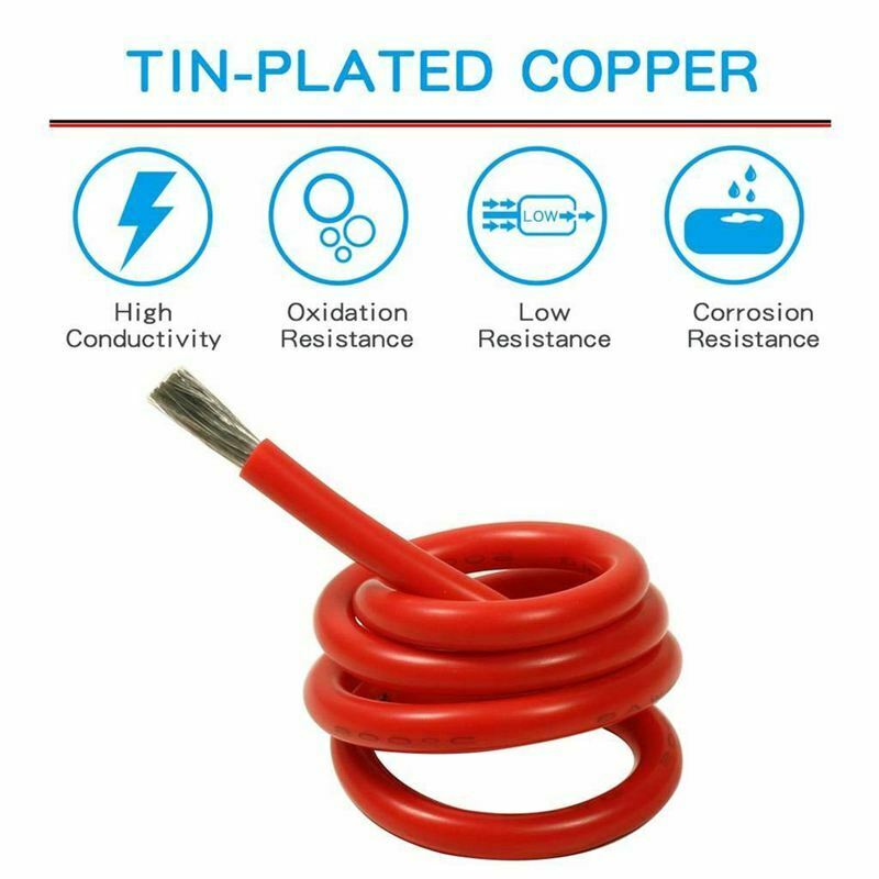 10 Gauge Silicone Wire 10 Feet - 10 AWG Silicone Wire - Flexible Silicone W K1J8