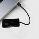 LED Indicate 5Gbps High Speed 4 Ports USB 3.0 HUB Splitter Adapter For PC Laptop