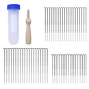 Wool Felting Needles -Bulk pack of 60 Pieces  Wood Handle Felt Tool Felt Craft