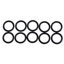 10pcs G1/4 Silicon Sealing Ring 2 Point Connector O Ring Washer Seal(Black)