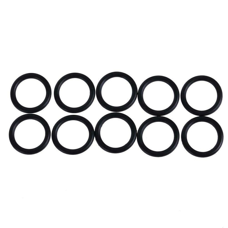 10pcs G1/4 Silicon Sealing Ring 2 Point Connector O Ring Washer Seal(Black)