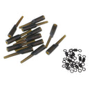 12pcs Fishing Lead Clips & 12pcs Rolling Swivels Carp Fishing Accessories