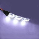 2X 3-Smd Ultra White Led Strip Lights For Car Cup Holder Glove Box Foot Area B~ï¼ˆ