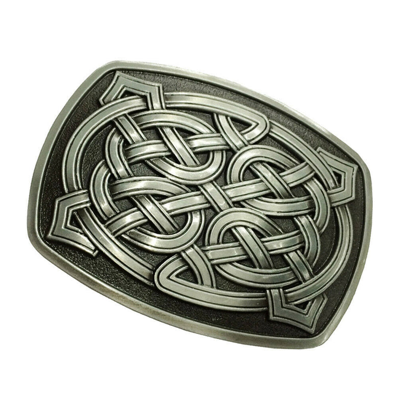 Novelty Classic Rectangle Celtic Pattern Belt Buckle Western Cowboy Rodeo
