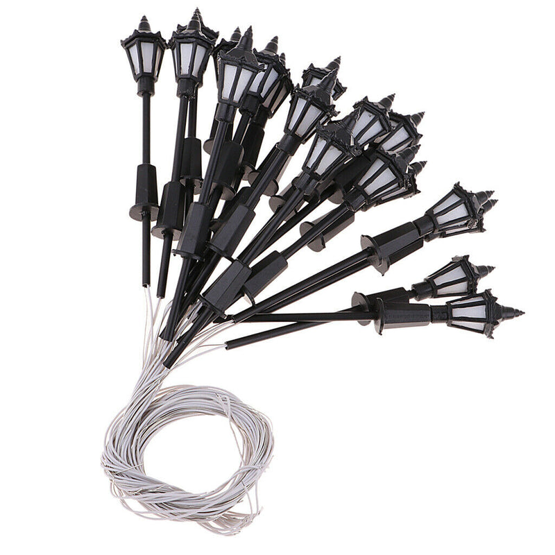 80x 65mm 1:150 Scale LEDs Lights Mini for Parking Street Garden Scenery