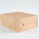 20Pcs 5.9 x 3.15 x 8 Inches Kraft Paper Bags Small Paper Gift Bags with Han O3A5