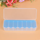 Large 7 Compartment Holder Convenient Jewelry Contact Lens Storage Box hv2n