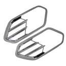 2PCS  Chrome Front Fog Light Lamp Frame Cover Trim fit for Ford Escape Kuga 2017
