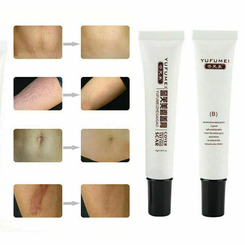 2pcs Skin Camouflage Make-Up Concealer For Tattoo Hiding Scar Up Cover Birt V5P7