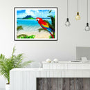 5D DIY Full Drill Diamond Painting Standing Bird Cross Stitch Mosaic (B097)