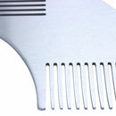 Stainless Steel Beard Styling Shaping Template Comb Facial Hair Tool M6L1