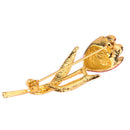 20x56mm Elegant Crystal Alloy Tulip Brooch Women Party Garment Accessories