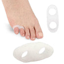 2pc Comfortable Silicone Gel Little-Toe Valgus Corrector Straightener; Sepa A6F3