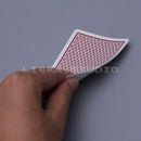 100% PLASTIC New Poker Size Good Playing Cards Excellent Large Numbers Red