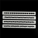 4X Geometry plastic fondant cookies cutter cake decorating tools fondant moldJC+