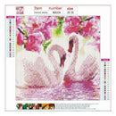 4 Pack Swan DIY 5D Diamond Painting Kits Full Drill Cross Stitch Home Decor