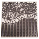 birthday Embossing folders Plastic Embossing Folder For Scrapbooking DIY card lj