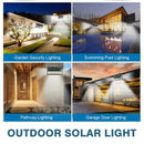 360 LED Waterproof Solar Power PIR Motion Sensor Wall Light Outdoor Garden Lamp