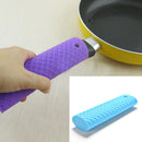 Silicone Pot Pan Handle Saucepan Holder Sleeve Slip Cover Grip Kitchen Tool JR