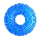 Clean Tooth Chew Thorn Ring Bite Resistant Squeaky Interactive Dog Toys SN9F