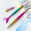 Gel Pens 0.5Mm Black Ink Novelty Mermaid Design Writing Pen Plastic Creativ