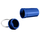 4x Mini Waterproof Metal Medicine Pill Box Case Bottle Holder Container Keychain