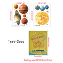 Eight Planets Luminous Wall Stickers Fluorescent Kids Room Ceiling Decals