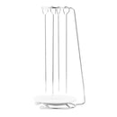 Grilling Skewer Stand Kabob Kebab Barbecue BBQ Grill Rack 4 Skewers Outdoor
