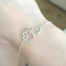 Pet Paw Footprint Bracelets Shellhards Cute Animal Paws Dog Love Heart Char