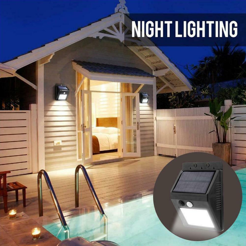 2pcs Solar 30LED Motion Sensor Separable Light Waterproof Garden Wall Lamp A