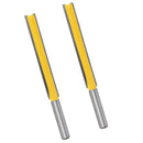 2pcs Carbide Tipped Long Straight Router Bit Trimming Blade Edge Repair Cutter