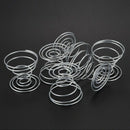 4 Pieces x Egg egg tray Spring egg seat Egg's shell Stainless Steel Egg Tra E9K6