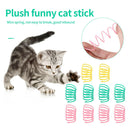10pcs Plastic Cat Teaser Spring Pet Funny Interactive Flexible Coil Toys