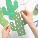 1set Cactus Garland Banner For Bunting Garland Party Favors Home Decoration ME