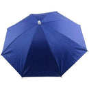 2PCS Umbrella Hat Headwear for Outdoor Fishing Gardening Beach (Royal Blue)