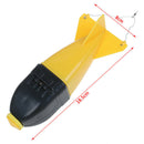 1PC Long Shot Fishing Carp Bait Rocket Feeder Float Bait Holder Fishing Tackle3C