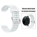 Silicone Porous Watchband for Garmin Forerunner 220 230 235 620 630 (White)