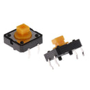 25pcs Tactile Push Button Touch Micro 12x12x7.3mm Round Keycap Assorted Kit