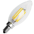 Dimmable E12 6W COB Edison Candle Flame Filament LED Light Bulb Lamp 10*3.5