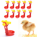 10sets chicken waterer cups bird feeding cup quail bird poultry cage automati %x