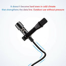 3.5mm Wired Lavalier Microphone Collar Lapel Clip-on Mic for PC Cell Phone